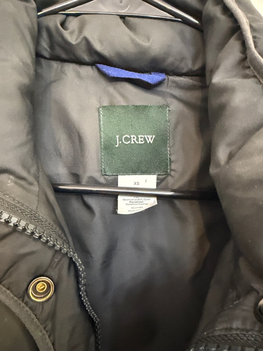 J. Crew Men's Black Puffy Insulated Jacket